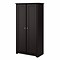 Bush Furniture Cabot 61H Tall Storage Cabinet with Doors, Espresso Oak (WC31899)