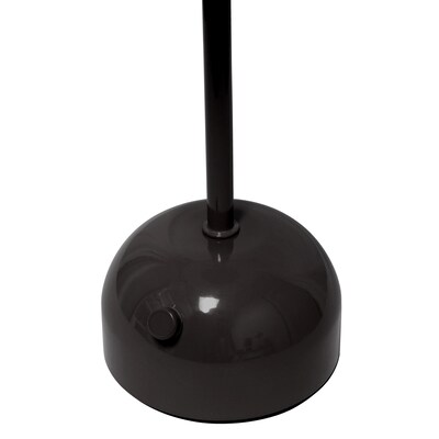 Simple Designs Mushroom Magic LED Table Lamp, Black (LD1069-BLK)
