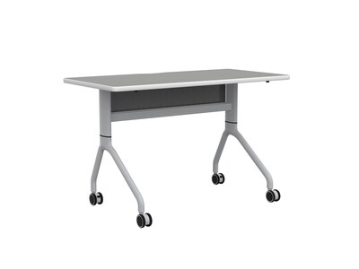 Safco Rumba Training Room Table, 24" x 48", Fashion Gray (RBA4824FLSLFNGY)