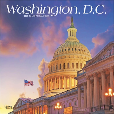 2025 BrownTrout Washington D.C. 12 x 12 Monthly Wall Calendar (9781975475888)