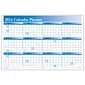 2024 ComplyRight 24" x 36" Yearly Dry Erase Wall Calendar, Reversible, Blue (J0056BL)