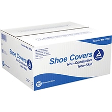 Dynarex Shoe Covers, One Size, Blue, 150 Pairs/Pack (2132)