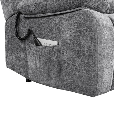 FlexiSpot Chenille Power Lift Recliner, Gray (XL6F-Cloud-DG)