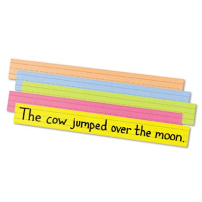 Pacon Peacock Super Bright Sentence Strips 3 X 24 (5848AD)