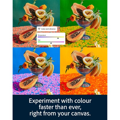 Adobe Photoshop for Windows/macOS, 1 User, 1 Year Subscription, Download