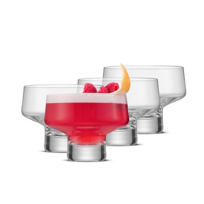 Sidney Stemless Coupe Glasses, Set of 4