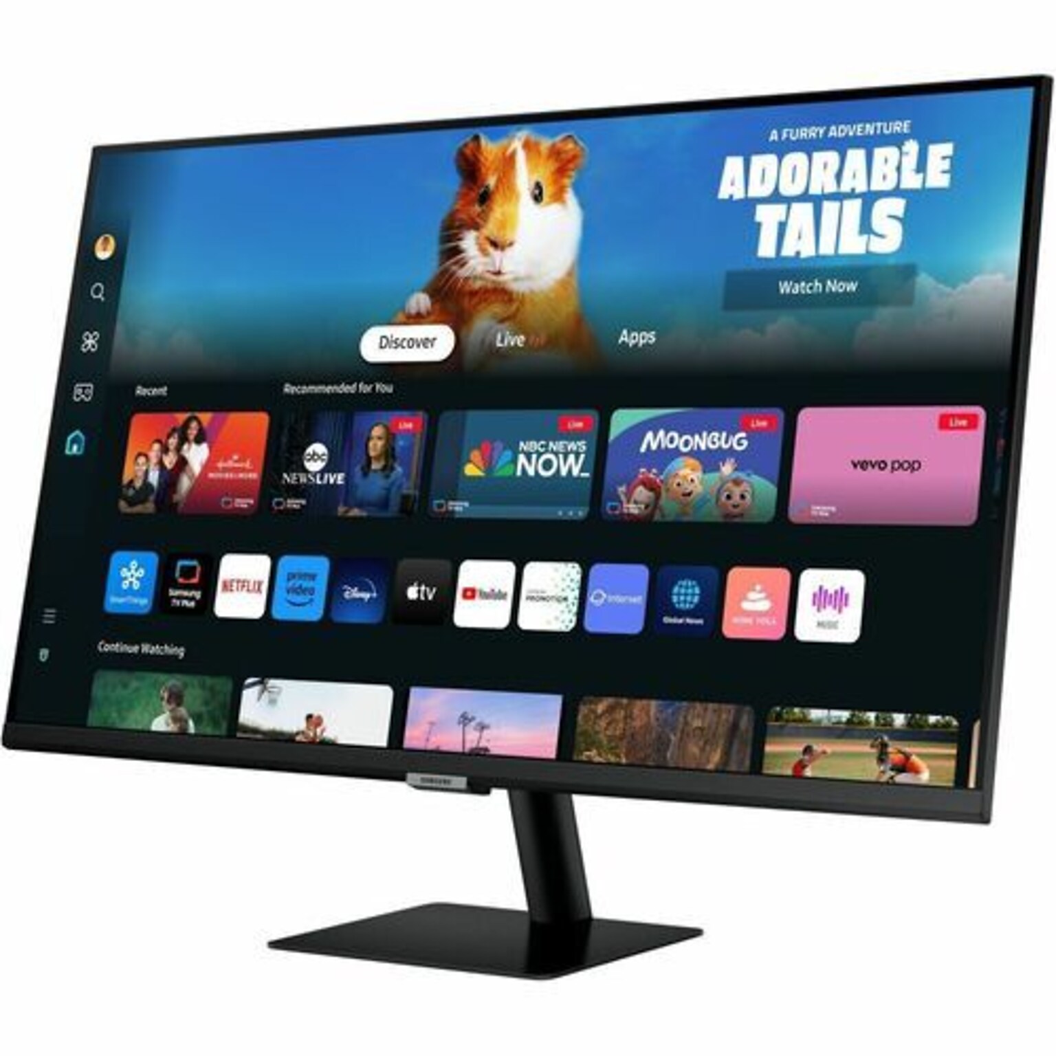 Samsung M50D 32 60Hz Smart Monitor, Black (LS32DM500ENXGO)