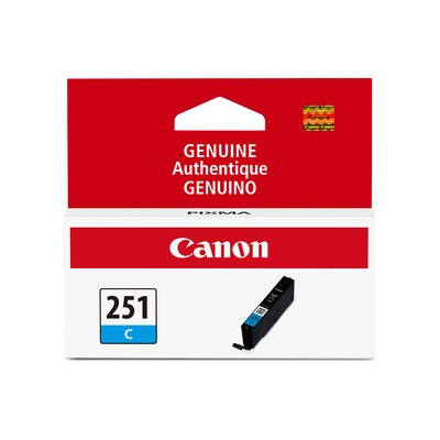 Canon 251 Cyan Standard Yield Ink Cartridge (6514B001)