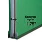 Quill Brand® End-Tab Partition Folders, 1 Partition, 4 Fasteners, Emerald Green, Letter, 15/Box (751034)