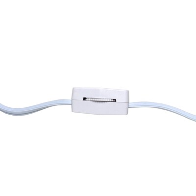 Simple Designs 10.24" LED Table Lamp, White (LT2065-WHT-LB)