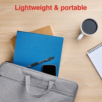 Staples 1" 3-Ring Hanging Binders, Blue (ST62618)