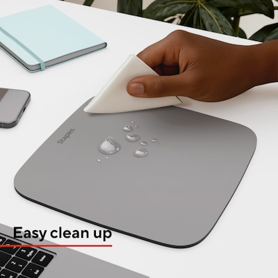 Staples TECH Non-Skid Mouse Pad, Gray (ST63294)