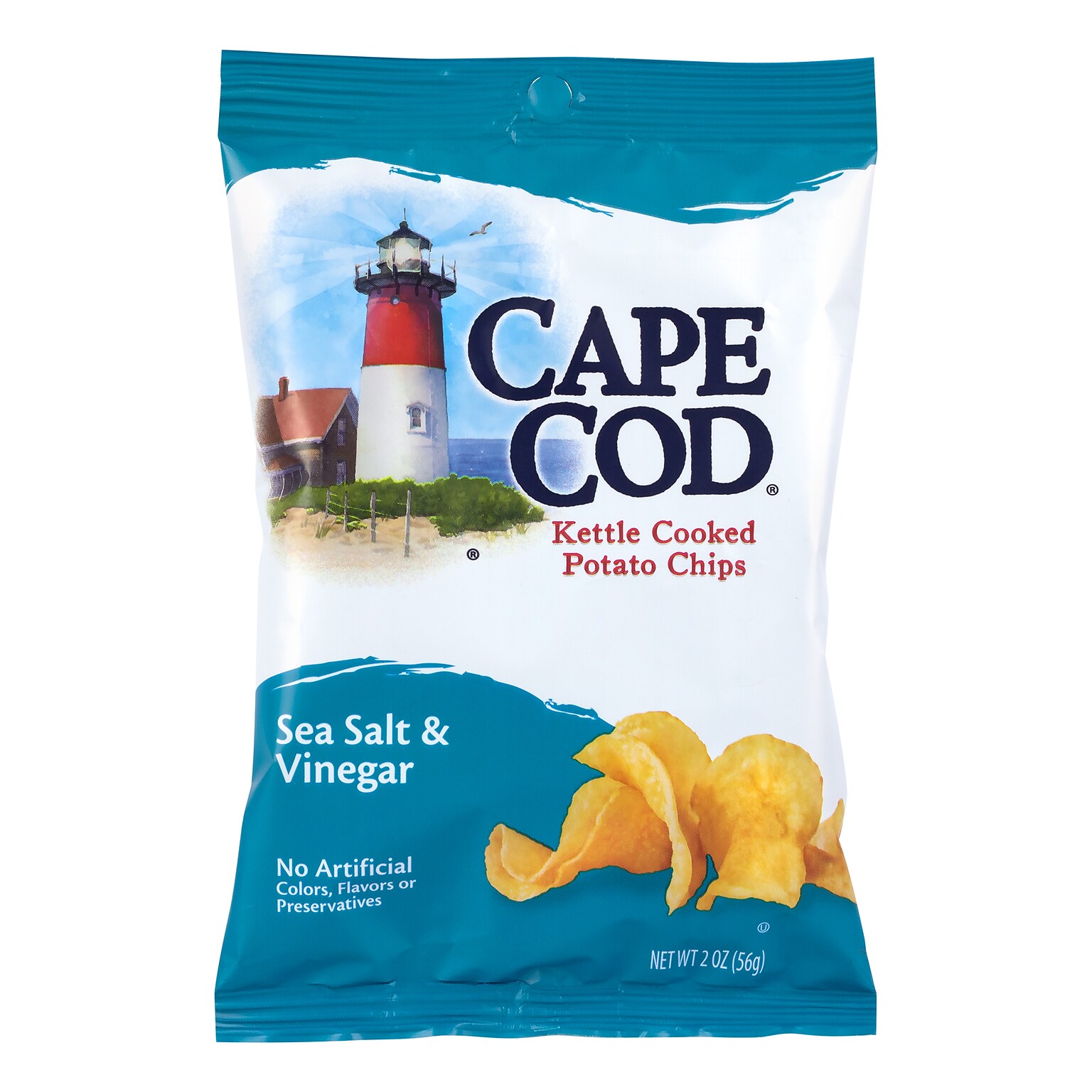Cape Cod Gluten Free Sea Salt & Vinegar Potato Chips, 2 oz., 6/Pack (220-02565)
