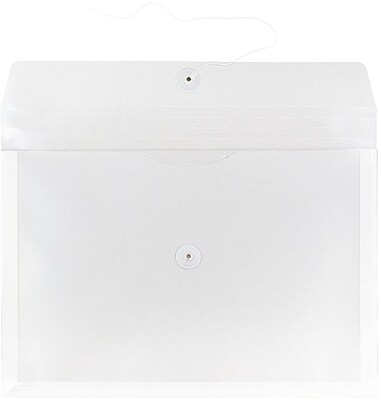 JAM Paper Premium Plastic Document File, Legal, Clear, 3/Pack (219B1CLX3)