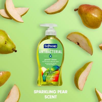 Softsoap Antibacterial Liquid Hand Soap, Sparkling Pear Scent, 6/Carton (US07326ACT)