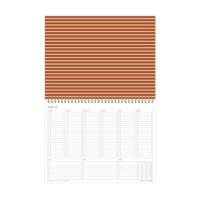 Blue Sky Bespoke Letterpress Notepad, 9" x 12", Pomegranate Blush (158224)