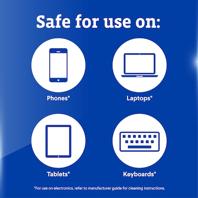 CloroxPro Clorox Screen+ Sanitizing Wipes, Bleach Free, Citrus Blend Scent, 75 Wipes/Container (60724)