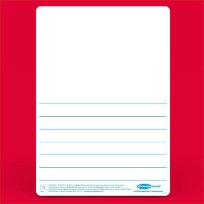 Show-me Picture Story Lapboards, with Pens, Erasers & Cleaner, 8" x 12", 100/Set (EPTBPSBX)