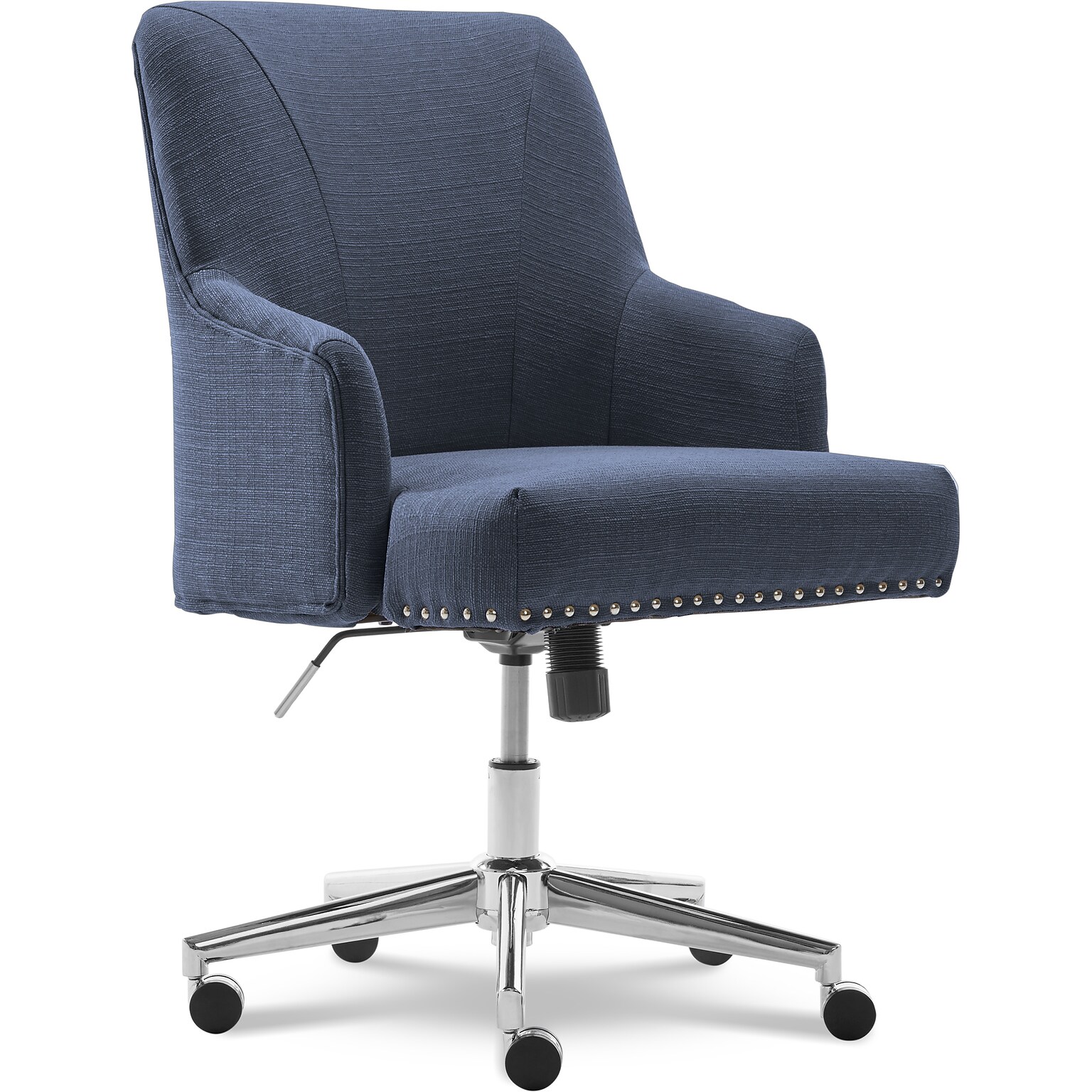 Serta Style Leighton Fabric Swivel Computer and Desk Chair, Blue (47925A)