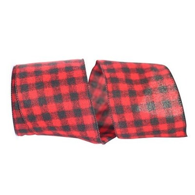 JAM Paper Ribbon, Red/Charcoal Black Buffalo (52640348883)