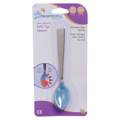 Dreambaby DB-L516-6 Silicone Color Changing Heat Sensing Soft Tip Spoon, 6/Bundle