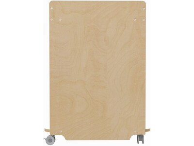 Flash Furniture Bright Beginnings Mobile 8-Section Storage Cart, 31.5"H x 33"W x 23"D, Natural Birch Plywood (MK-ME14504-GG)