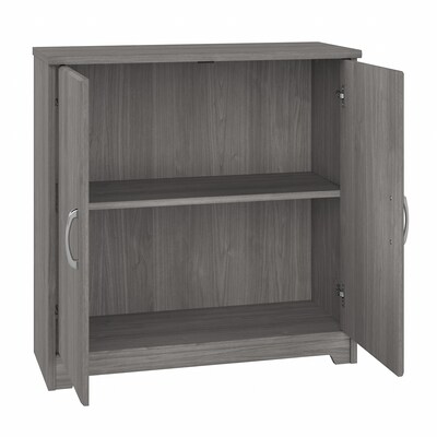 Bush Furniture Cabot 30.2" Storage Cabinet with 2 Shelves, Modern Gray (WC31398)