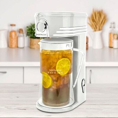 Nostalgia 12-Cups Automatic Drip Coffee Maker, White (NCIT3PLSWH6A)