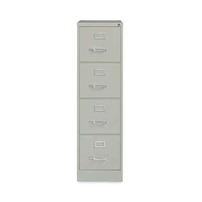 Alera Vertical Letter File Cabinet, 4 Letter-Size File Drawers, Light Gray, 15 x 22 x 52