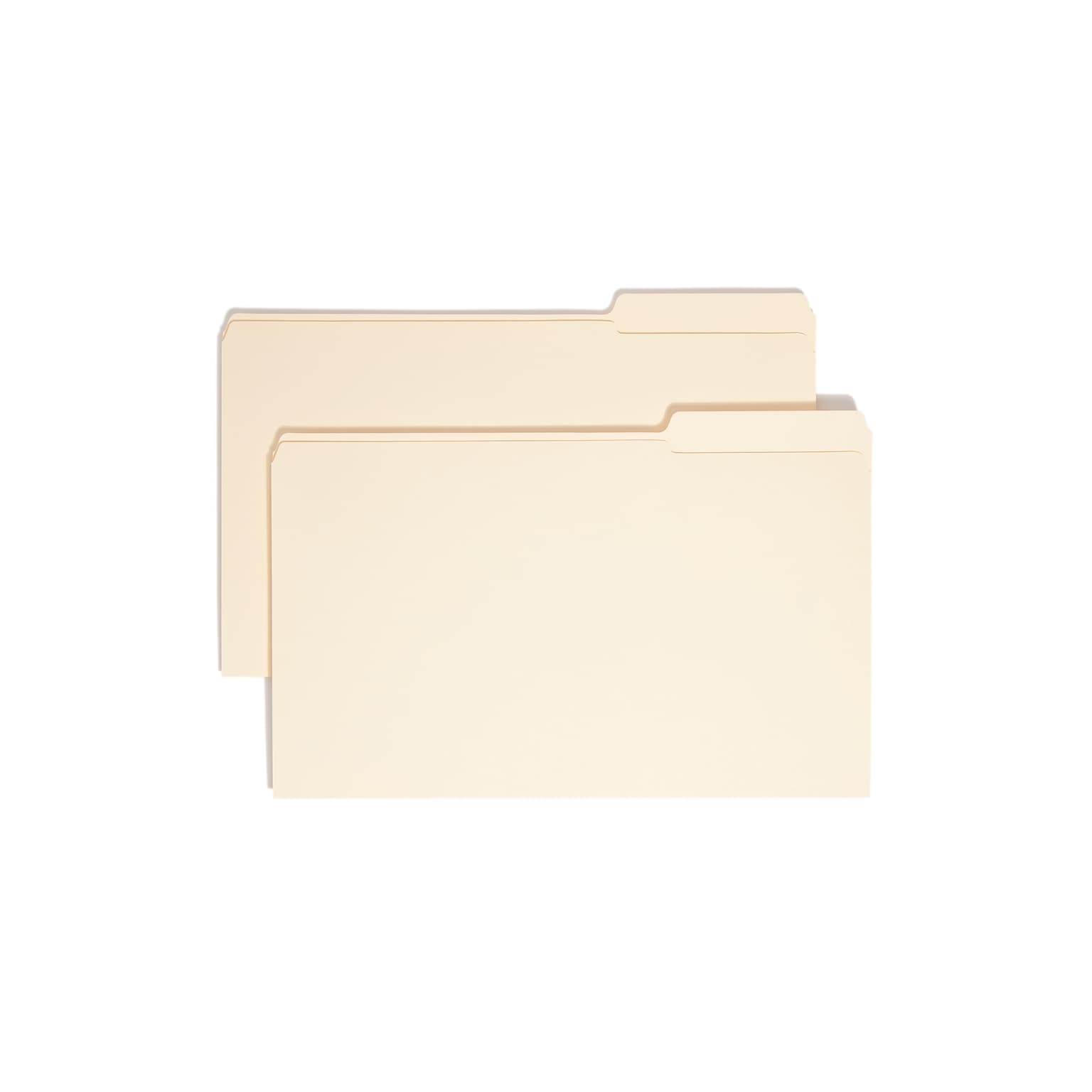 Smead® File Folder, Reinforced 1/3-Cut Tab Right Position, Legal Size, Manila, 100/Box (15337)