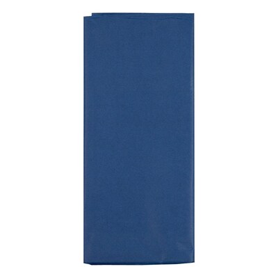 JAM Paper 20 x 26 Tissue Paper, Navy Blue, 20 Sheets/Pack (1152353A)