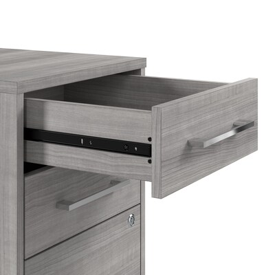 Bush Business Furniture Hustle 3 Drawer Mobile File Cabinet, Platinum Gray (HUF116PG)
