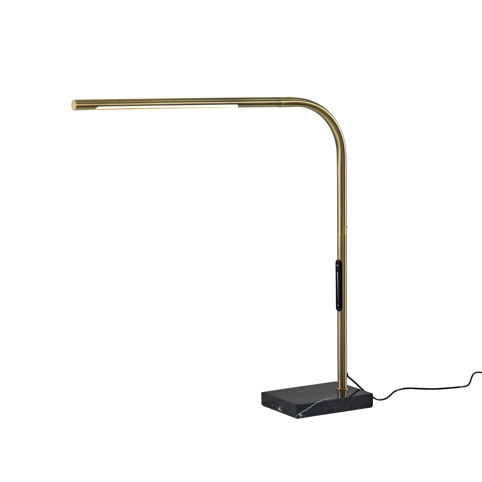 Adesso Cullen LED Desk Lamp, 24H, Antique Brass (4353-21)