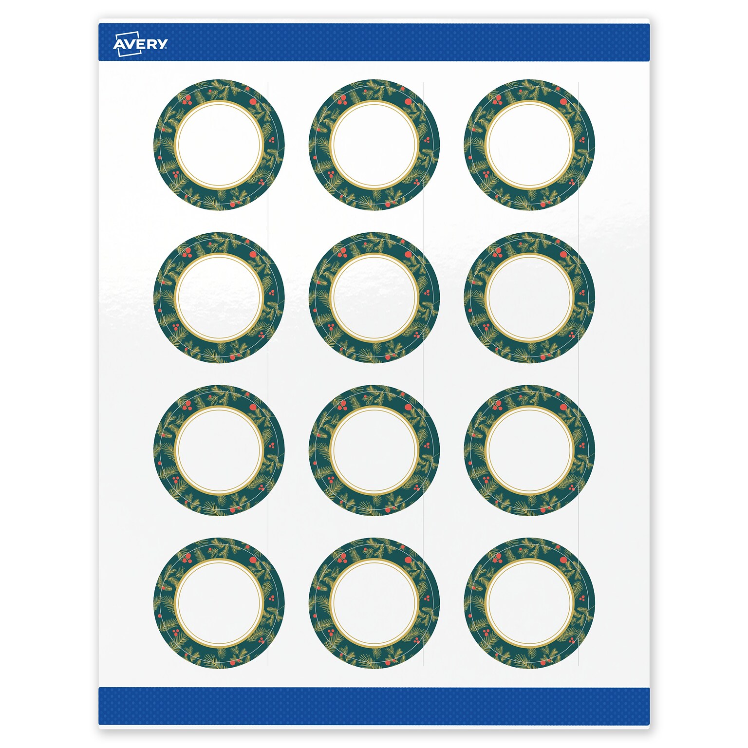 Avery Circle Multipurpose Labels, 2 Dia., White, 120/Pack (19479370495)