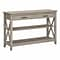 Bush Furniture Key West 47W x 16D Console Table with Drawers and Shelves, Washed Gray (KWT248WG-03