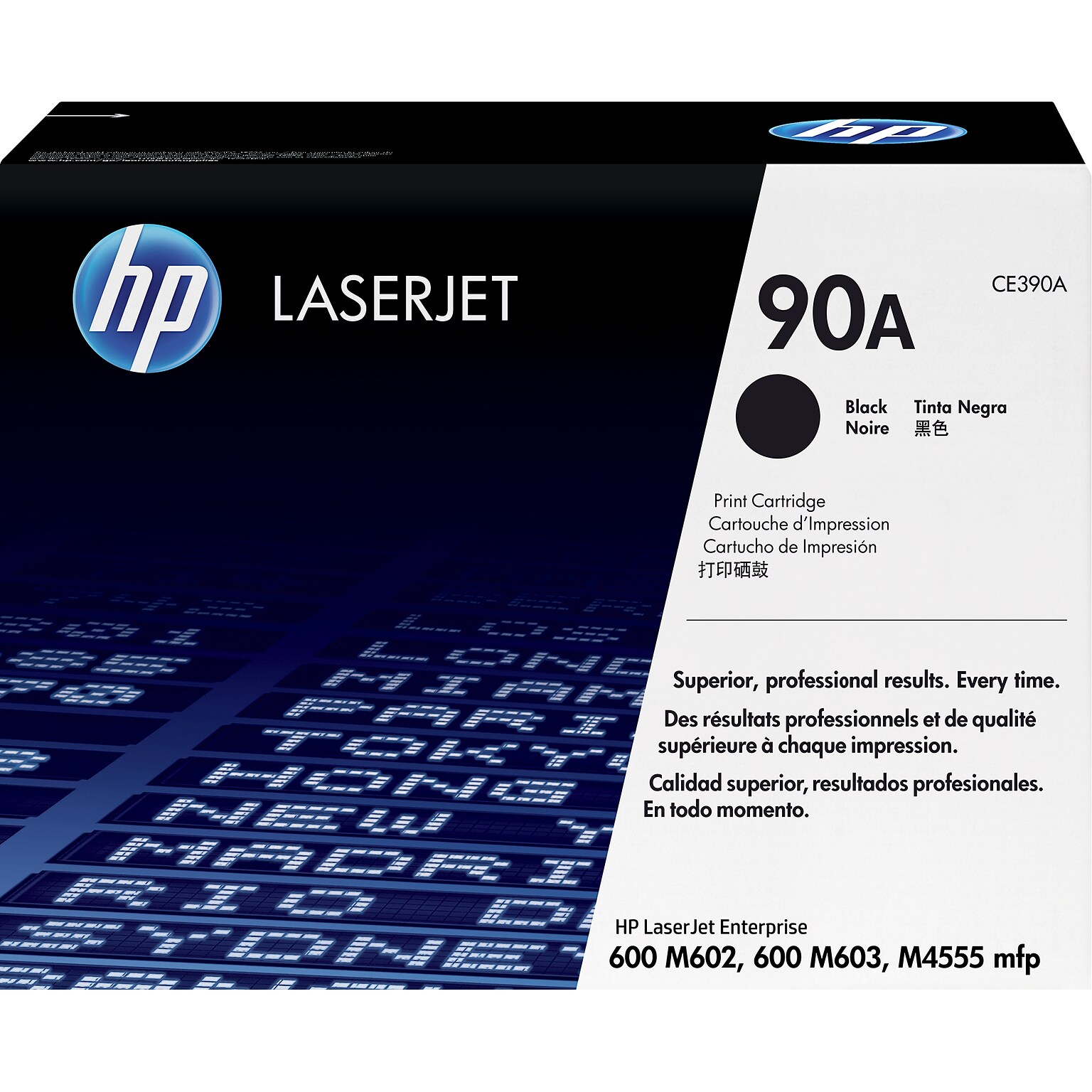 HP 90A Black Standard Yield Toner Cartridge (CE390A)