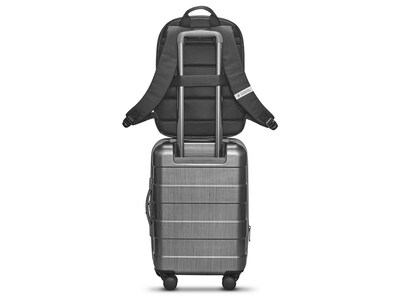 Solo New York Re:serve 22" Hardside Carry-On Suitcase, 4-Wheeled Spinner, TSA Checkpoint Friendly, Gray (UBN921-10)