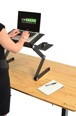 Uncaged Ergonomics WorkEZ Cool Laptop Riser Black (WECb)