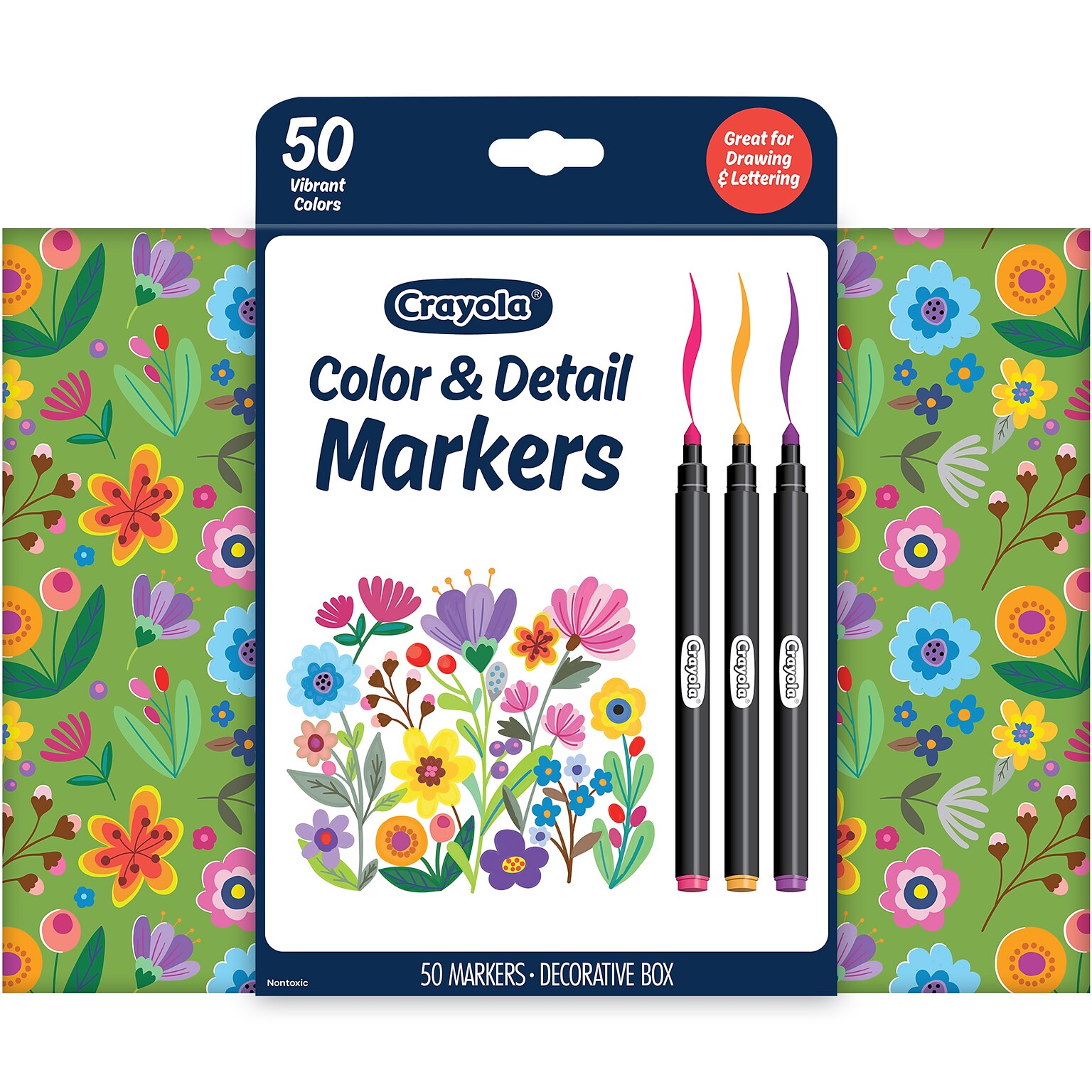 Crayola Color & Detail Markers, Assorted Colors, 50/Pack (BIN586751)