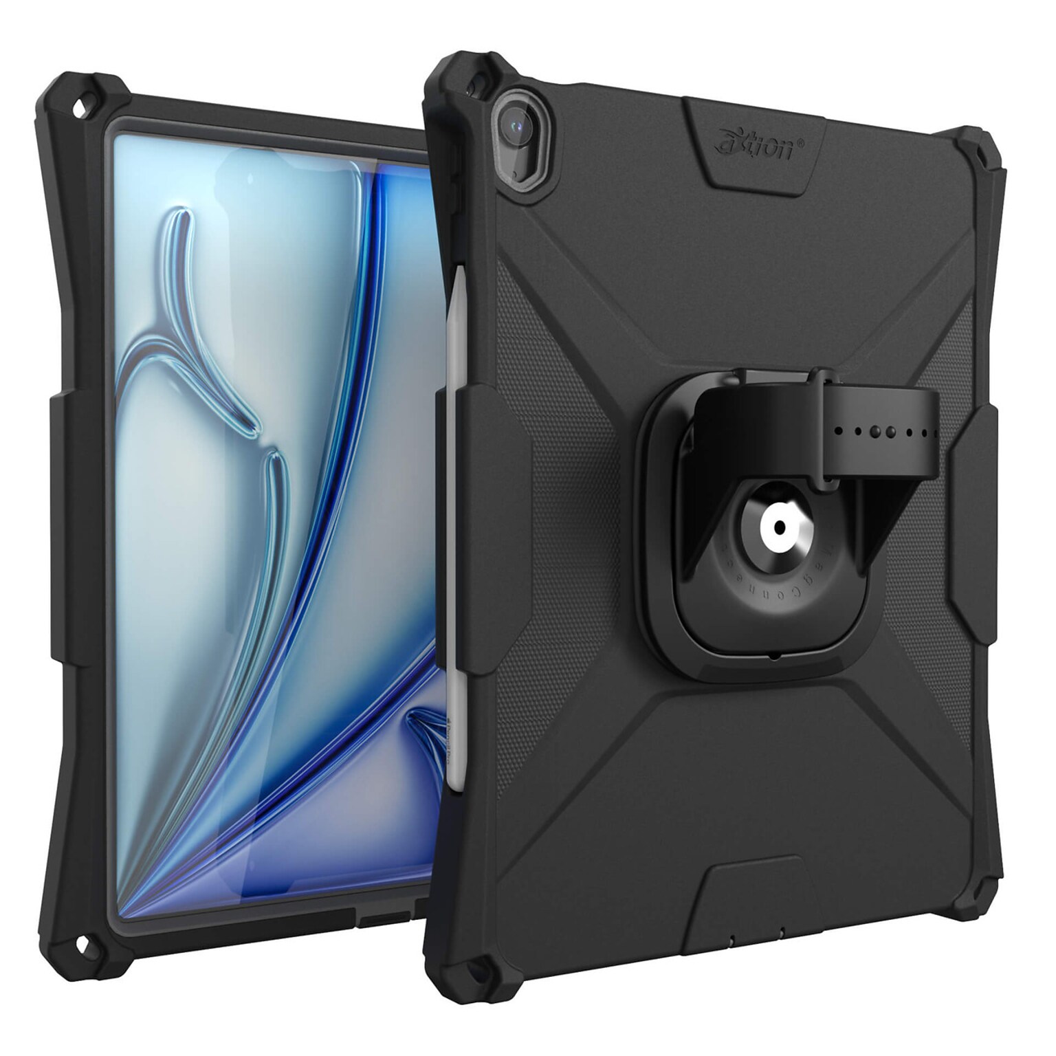 The Joy Factory aXtion Bold MP Polypropylene 13 Rugged Case for iPad Air 13 (M3) & iPad Air 13 (M2), Black (CWA5123MP)