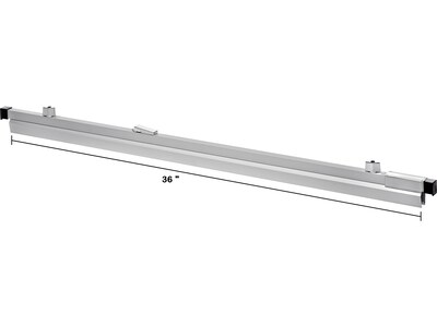 AdirOffice Hanging Clamp Document Holder, 36", Horizontal, Silver Aluminum, 12/Pack (ADI6046--2)