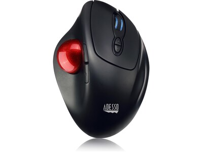 Adesso iMouse T30 Wireless Optical Mouse, Black/Red (iMouseT30)