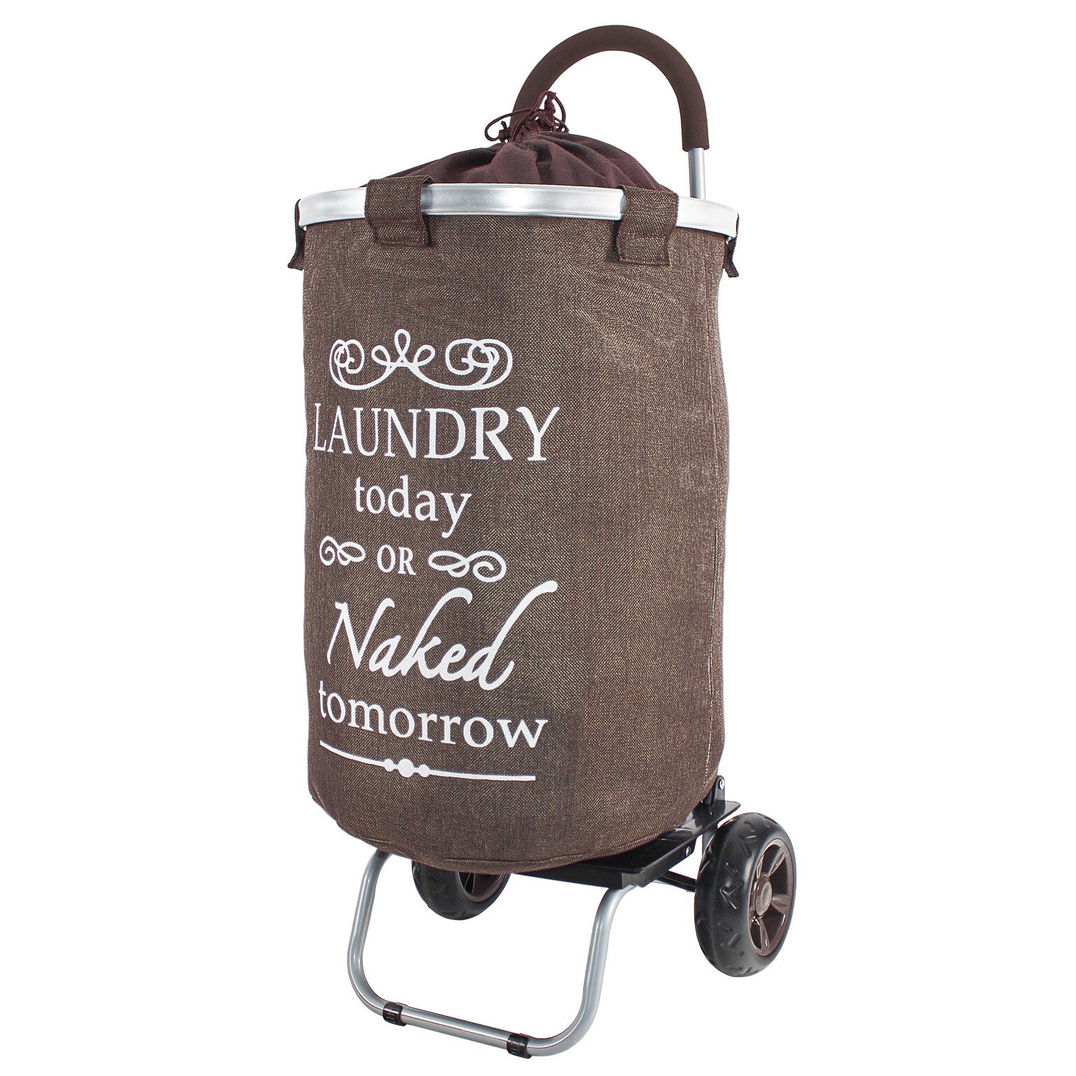 Dbest Laundry Trolley Dolly, Brown (01-563MB)