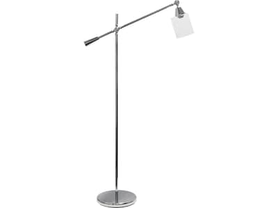 Lalia Home Studio Loft 55.5 Chrome Floor Lamp with Cylindrical Shade (LHF-5021-CH)