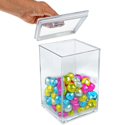 Azar Acrylic Containers, Clear (400431)