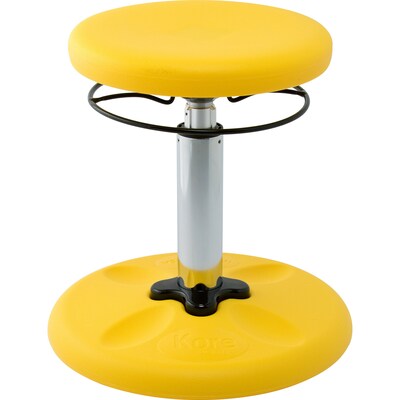 Kore Design Kids Adjustable Standard Wobble Chair 14" to 19", Yellow (KD-3103)