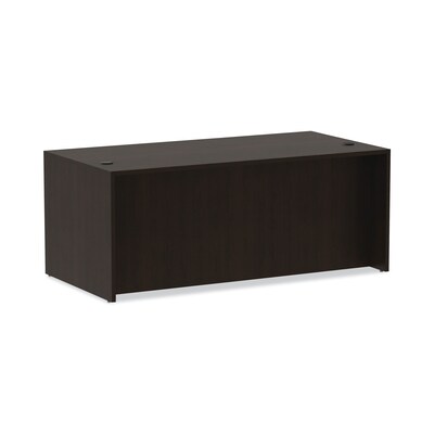 Alera Valencia Series 71"W Straight Front Shell Desk, Espresso (ALEVA217236ES)