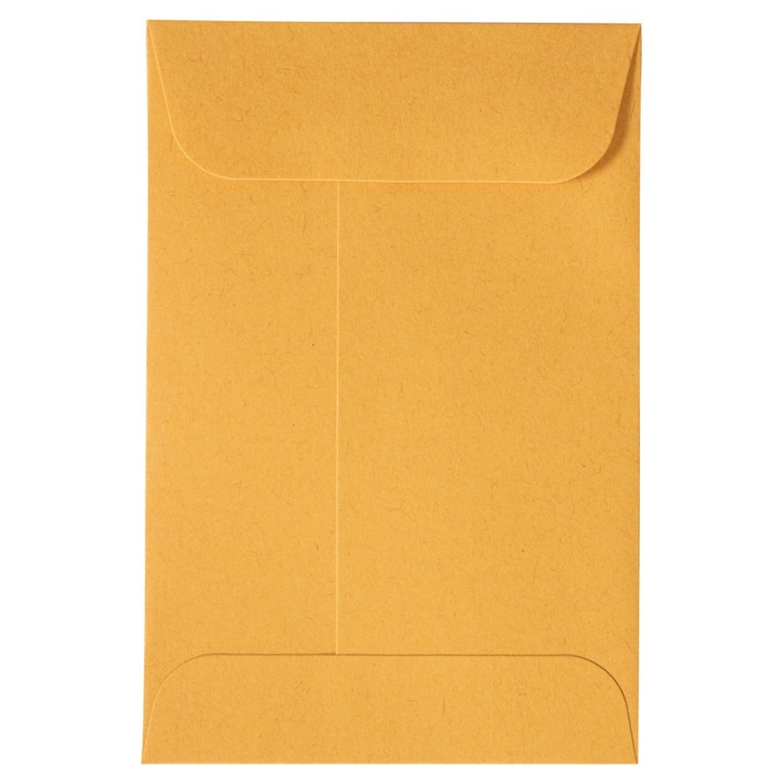 JAM Paper #4 Coin Envelope, 3 x 4 1/2, Brown Kraft, 50/Pack (356731206C)