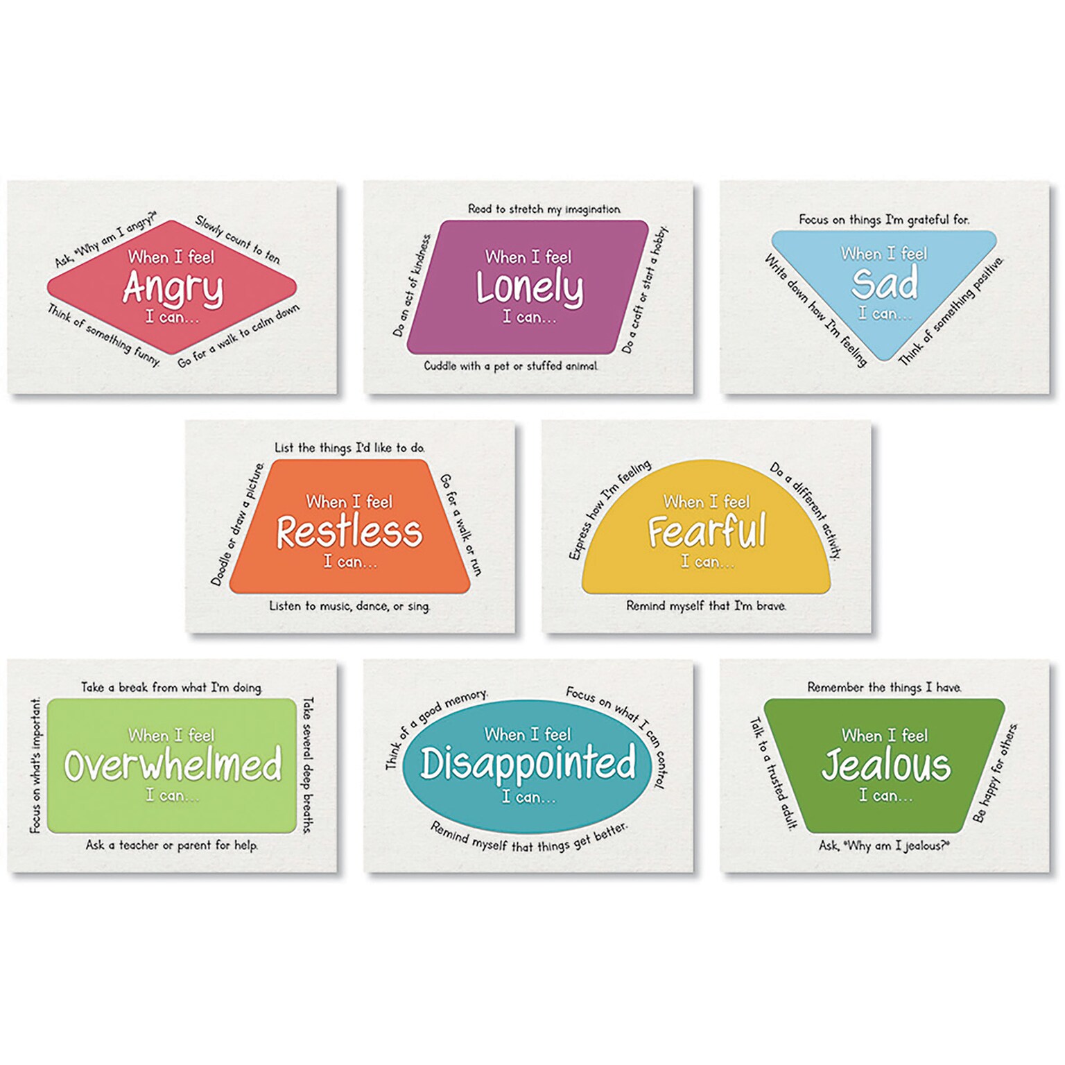 North Star Teacher Resources 11 x 17 SEL: Managing Emotions Bulletin Board Set, 8/Set (NST3508)