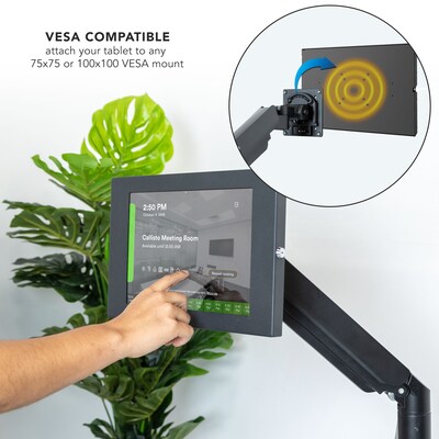 Mount-It! Anti-Theft Tablet Wall Mount for Samsung Galaxy Tab A and Tab S Tablets, Black (MI-3884B)